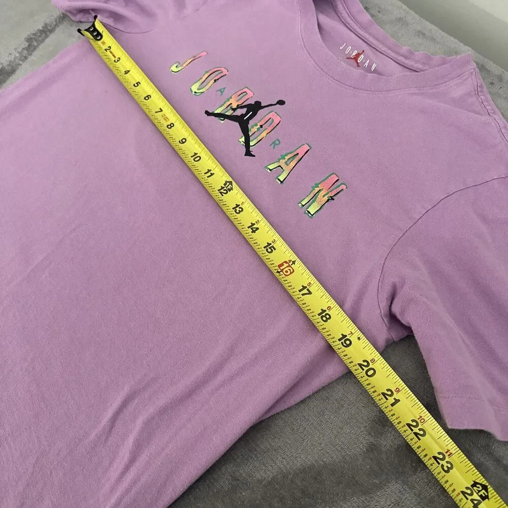 Nike Jordan Air Shirt Retro Style Mens T-Shirt‎ Size Small Standard Fit Purple